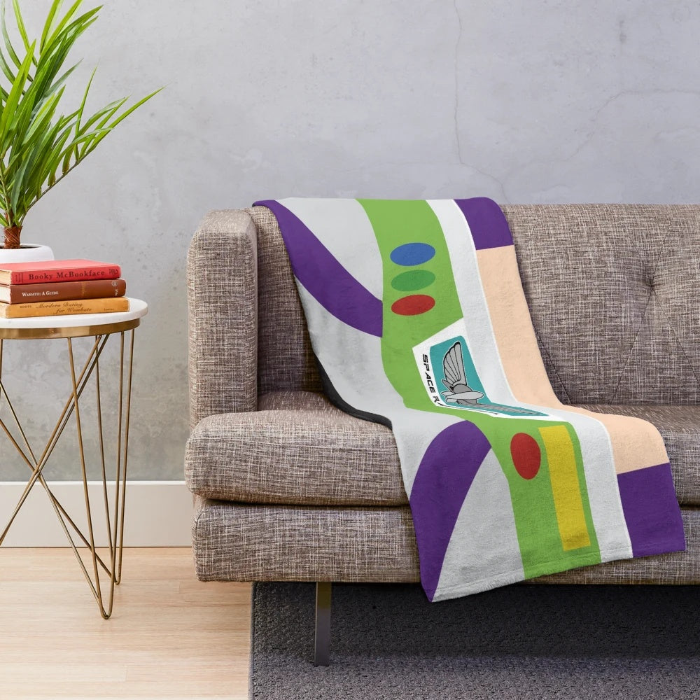 Space Ranger Plush Blanket - Cozy Character Bedding for Toy Story Fans
