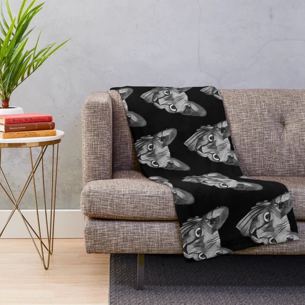 Sphynx cat plush blanket for pet owners