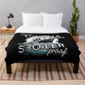 Spoiler-proof plush blanket for cinema enthusiasts