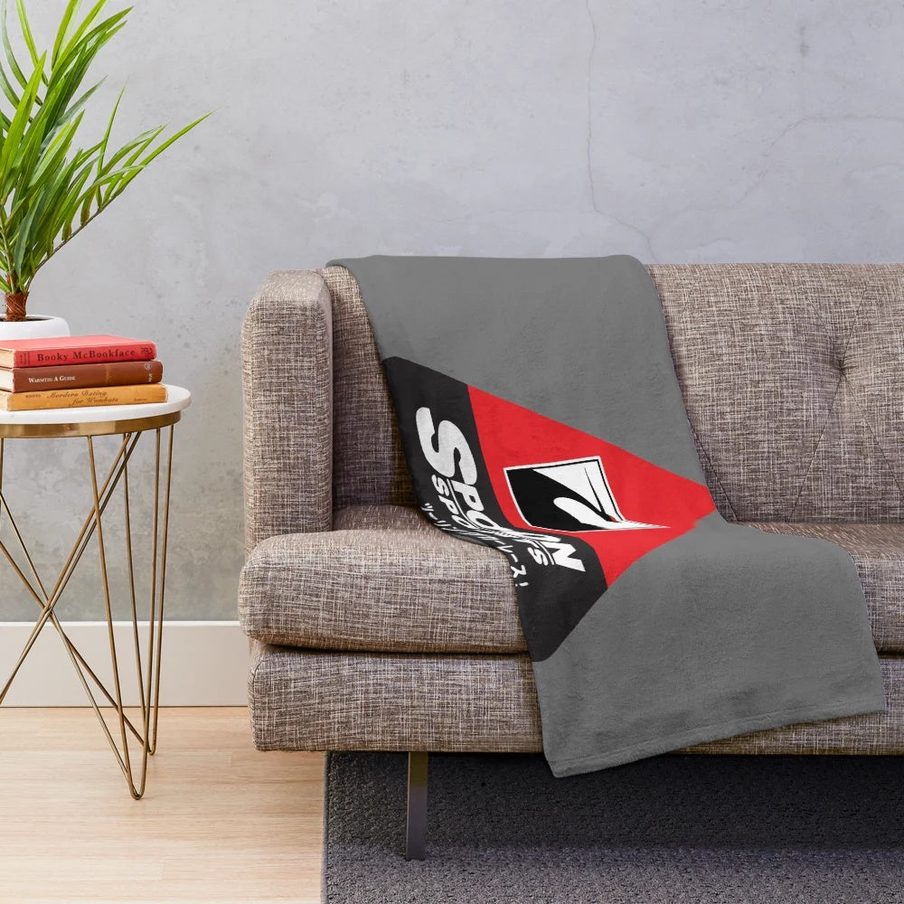 Soft and warm plush blanket with Spoon Sport and Honda Civic design