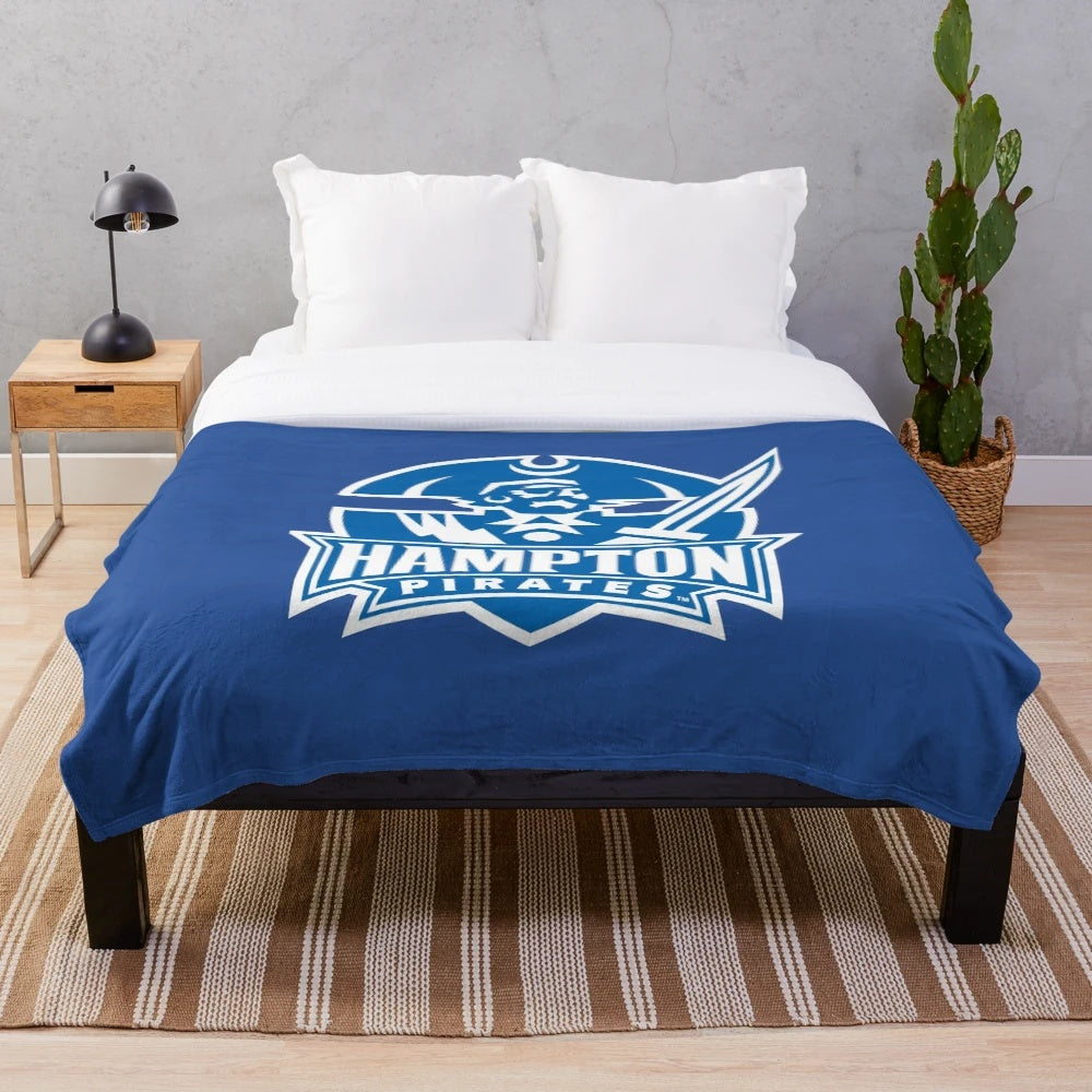 Hampton Pirates Plush Blanket for Sports Fans