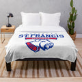 Plush blanket featuring the Francis_Brooklyn_Terriers team logo