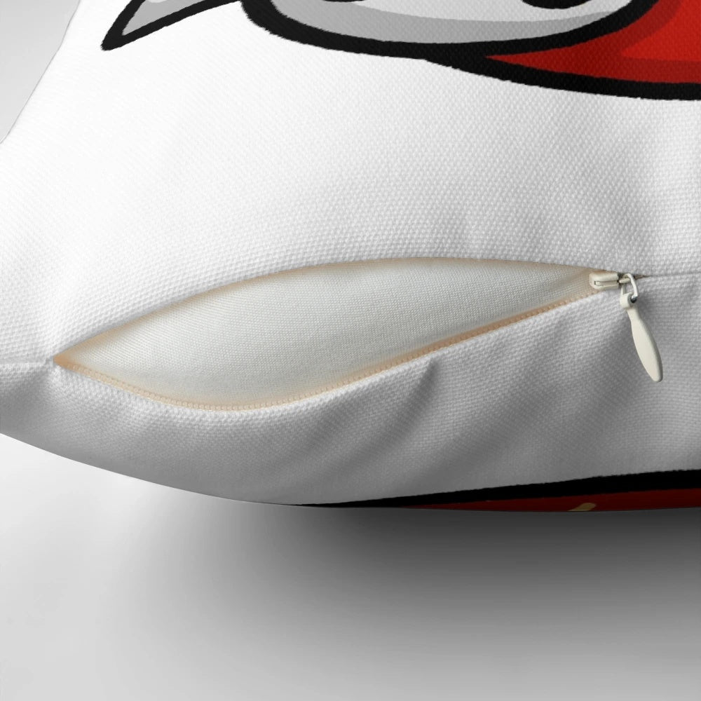 A soft, plush pillow featuring a cute illustration of a Roman Empire Countryball with the SPQR symbol.