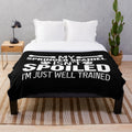 Springer spaniel plush blanket for dog lovers