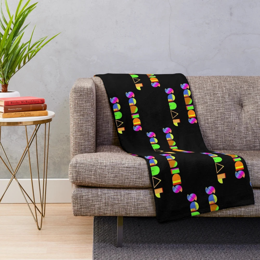 Splatoon plush blanket featuring Squid Squad logo