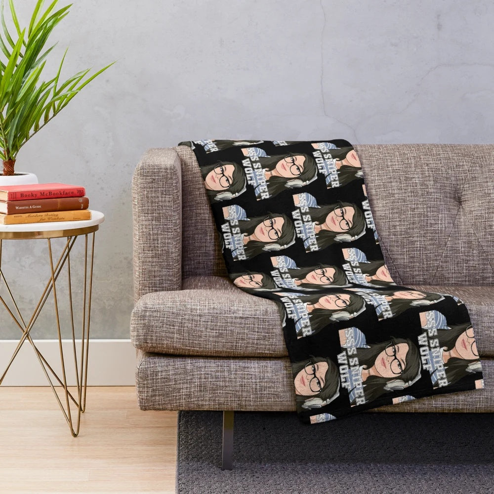SSS Sniper Wolf inspired plush blanket
