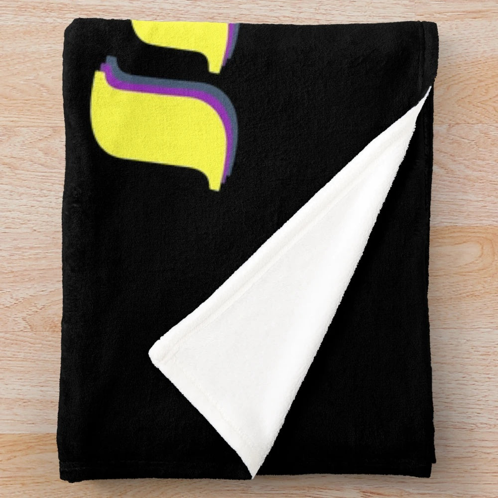 Ssundee-themed plush blanket with retro gaming design