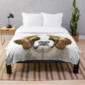 Soft and fluffy St Bernard plush blanket