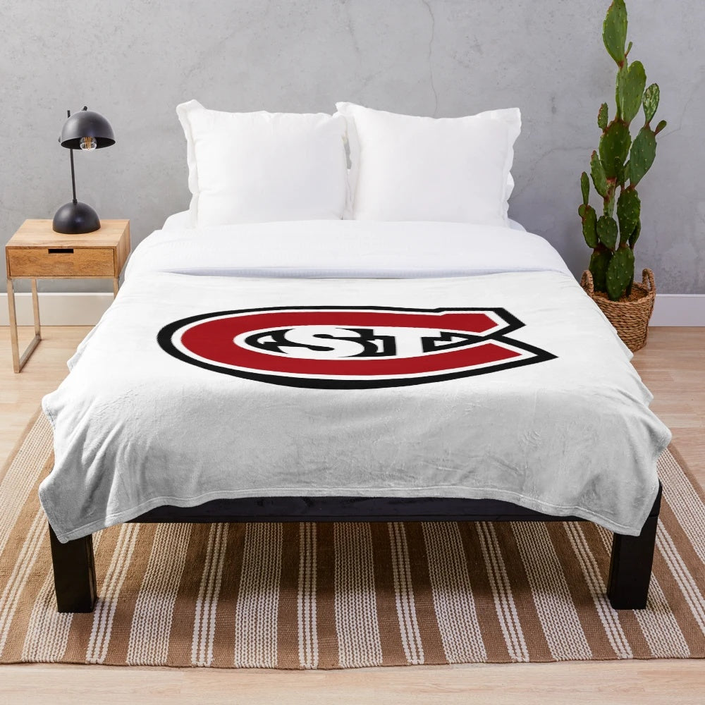 St. Cloud State Huskies Plush Blanket with Huskies Logo