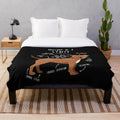 Staffordshire Terrier Anatomy Plush Blanket