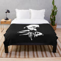 Plush blanket with Staind band design for music fans