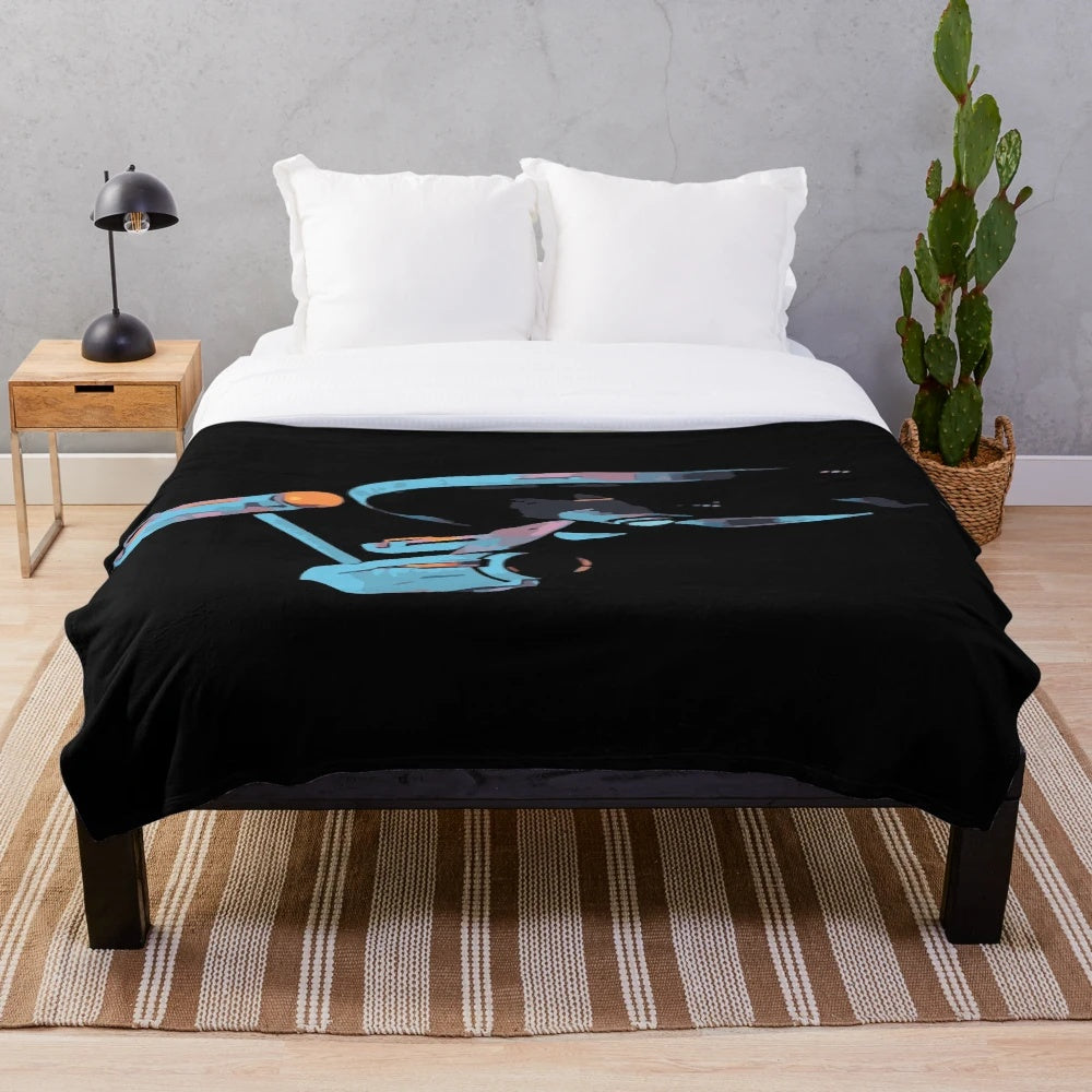 Plush blanket with Star Trek design