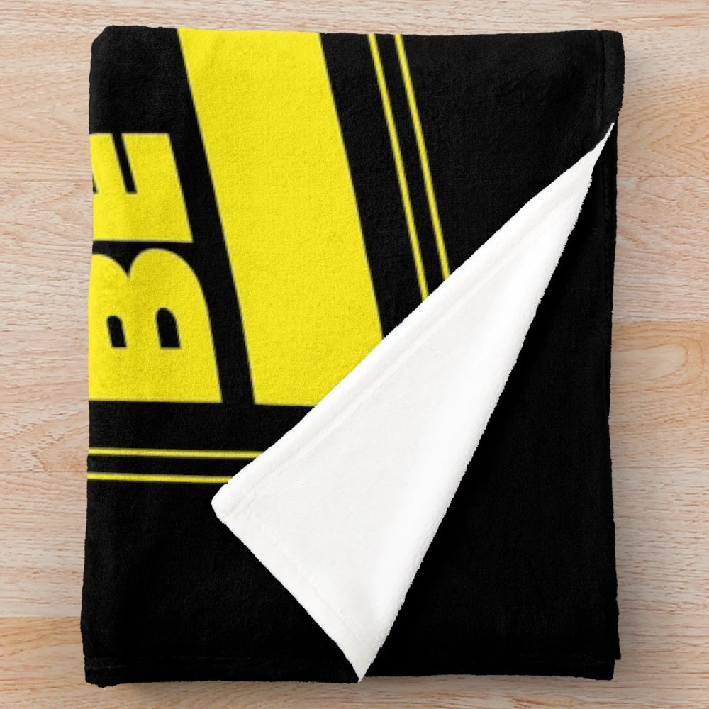 Soft and plush star wars-themed blanket with "May the Force Be With You" design