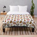 Stardew Valley inspired plush blanket featuring cute farm animals