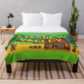 Stardew Valley Plush Blanket with Intro Scene Artwork