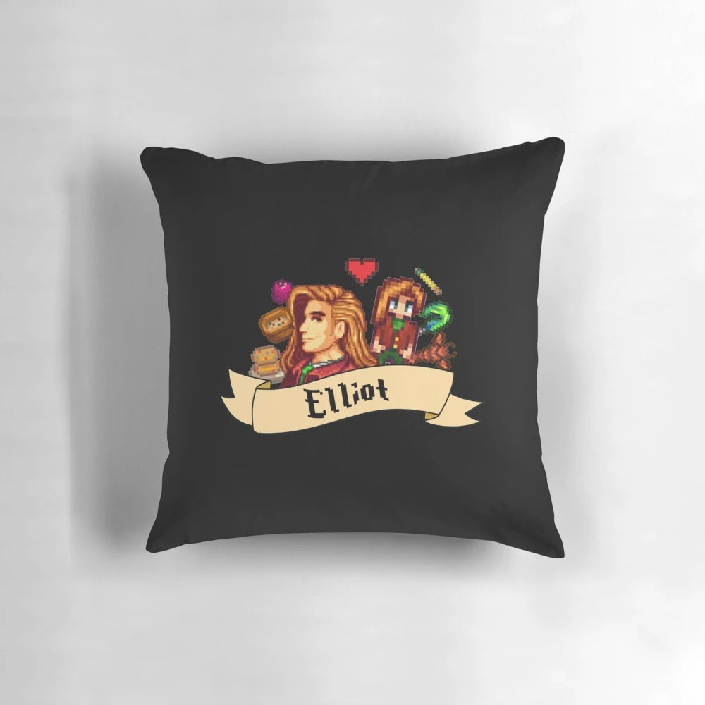 Soft, plush Stardew Valley pillow featuring a cute, pixel art Junimo character - the perfect gaming decor for Stardew Valley fans.