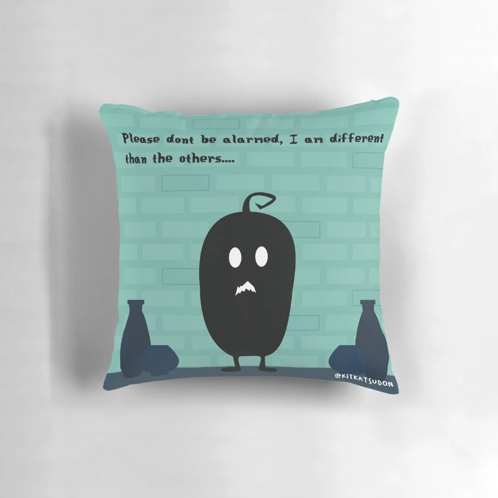 Stardew Valley Krobus Sewers Pillow featuring the beloved character Krobus