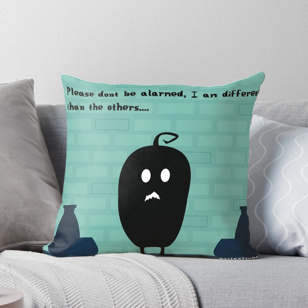 Stardew Valley Krobus Sewers Pillow featuring the beloved character Krobus