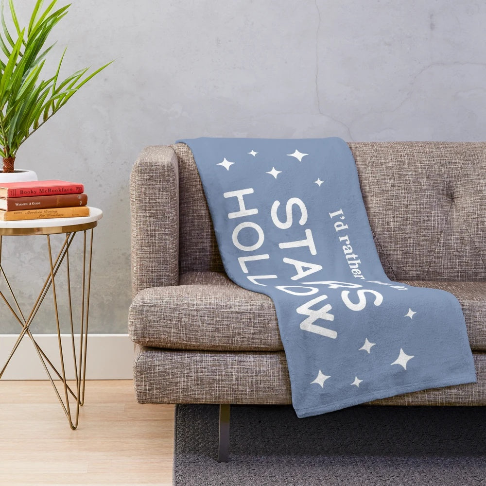 Gilmore Girls inspired plush blanket with stars hollow design
