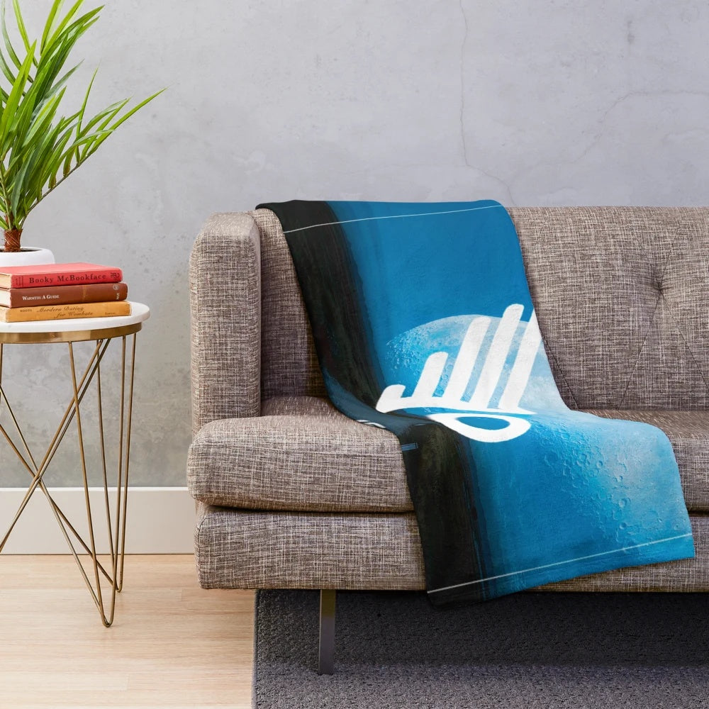 Starset-inspired plush blanket with geometric space design