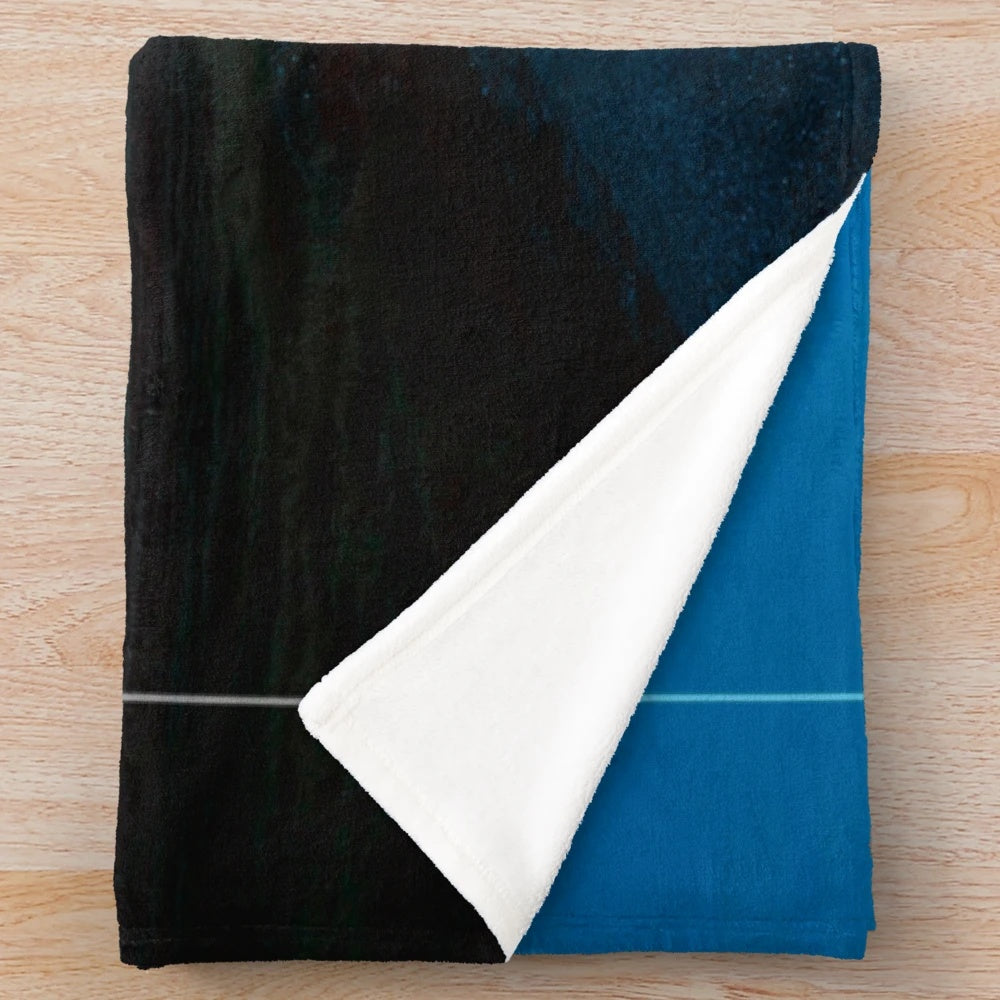 Starset-inspired plush blanket with geometric space design