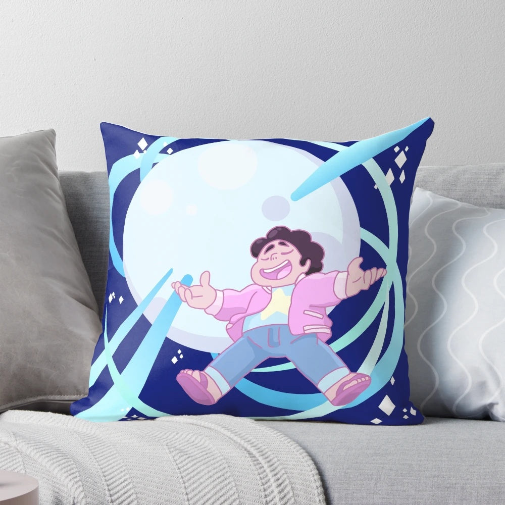 Soft and plush Steven Universe movie-themed pillow featuring stars and the moon