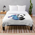 Stitch and Panda plush blanket with a soft, cozy design