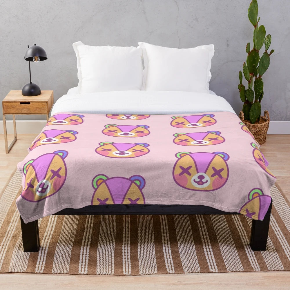 Stitches Plush Blanket - Soft and Cuddly Kawaii Bear Blanket