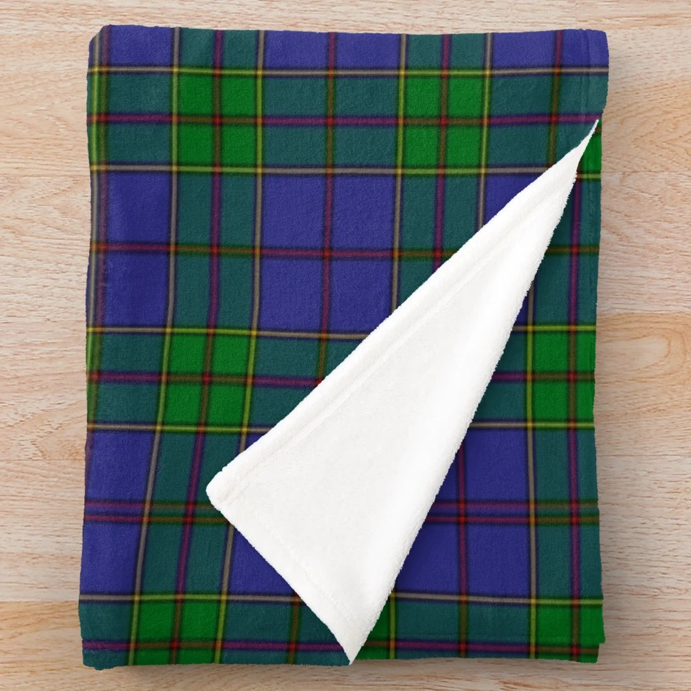 Strachan Tartan Plush Blanket for Cozy Scottish Home Decor