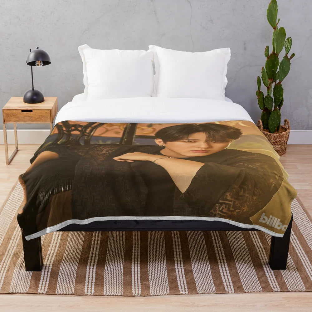 Stray Kids Changbin inspired plush blanket