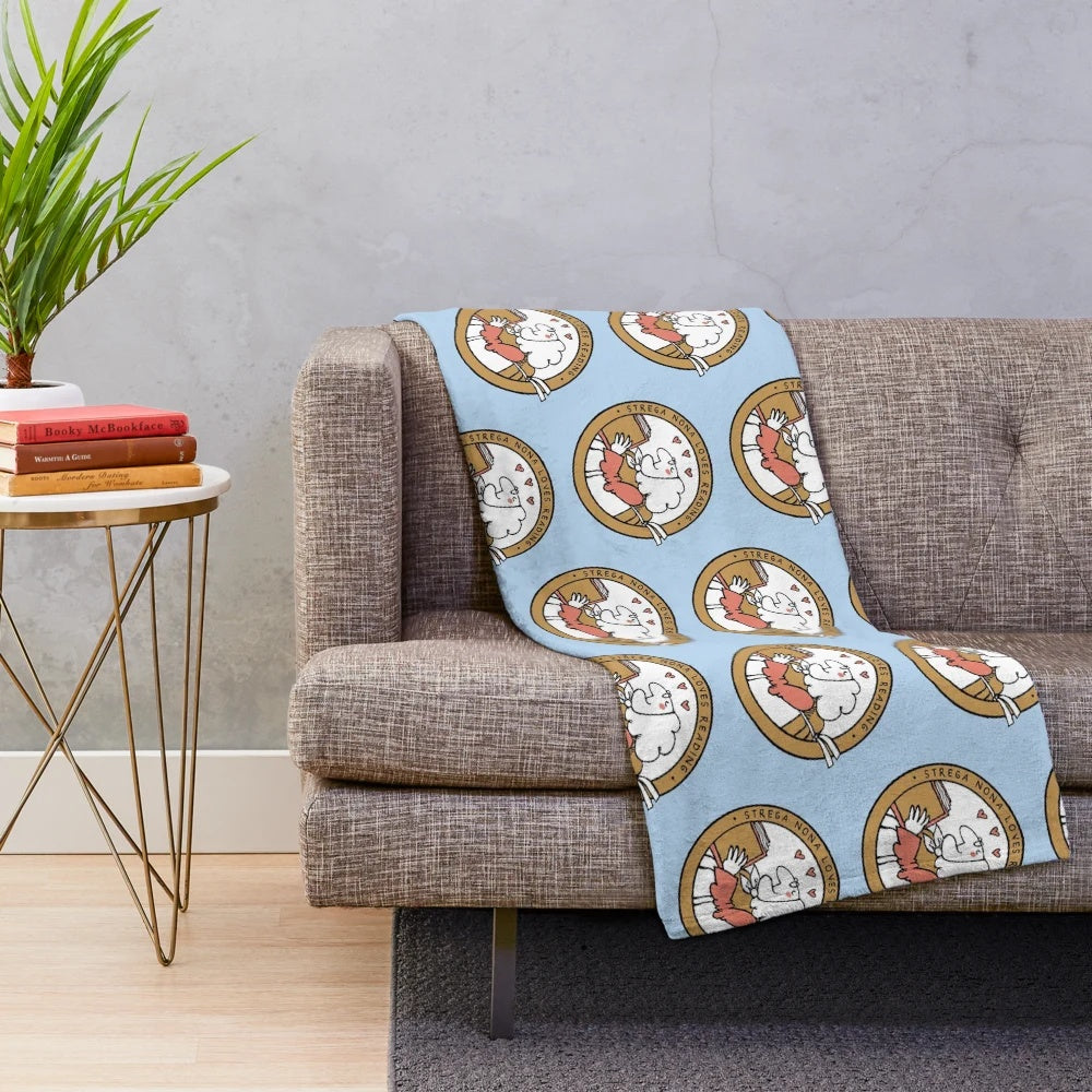 Strega Nona inspired plush blanket with a cozy, comforting design