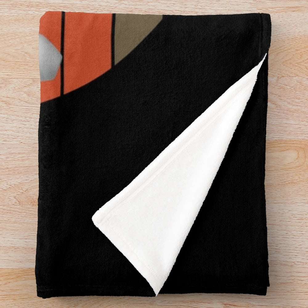 Soft and cozy plush blanket featuring a bowling strike design