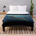 Soft and cuddly plush blanket inspired by the underwater world of Subnautica