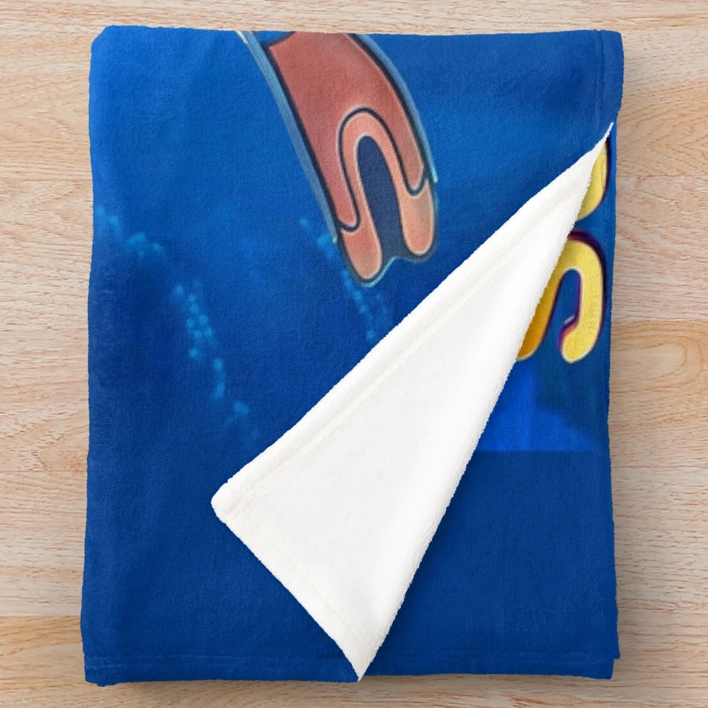 Subnautica-inspired plush blanket for cozy underwater-themed decor