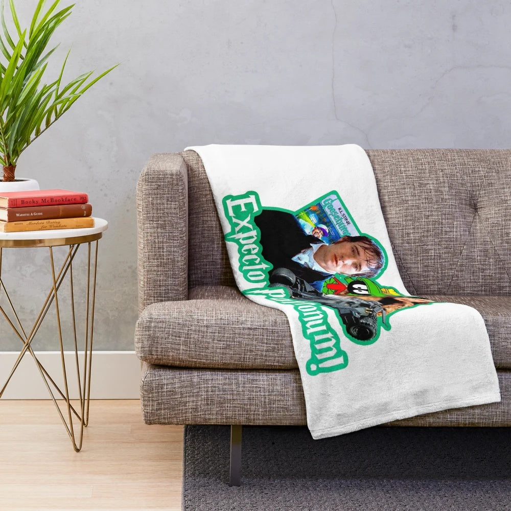 Cozy summer blockbuster inspired plush blanket
