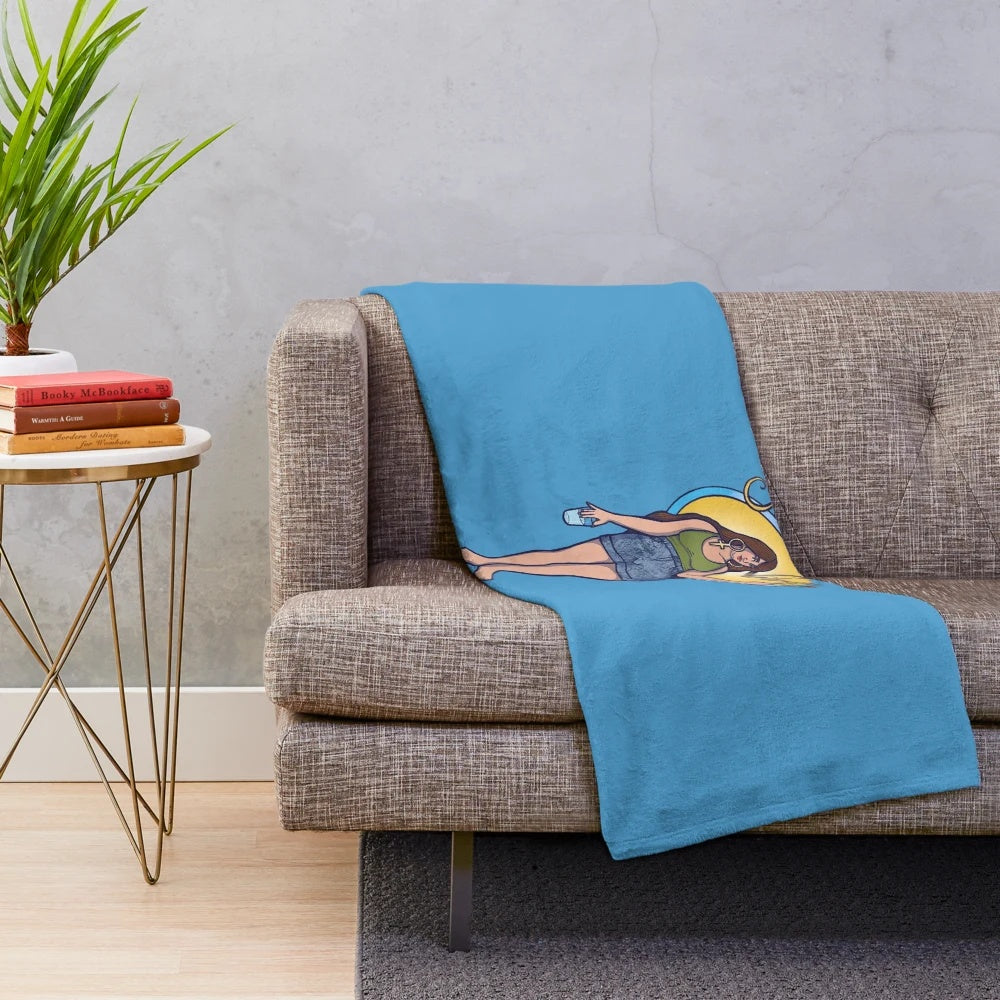 Soft and plush summer blanket for relaxation