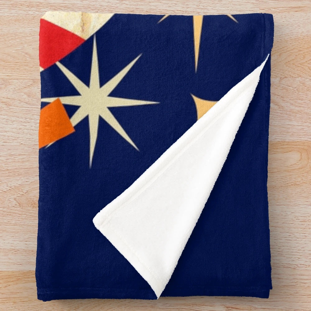 Plush Sunday Fun Day blanket in a vintage-inspired aesthetic