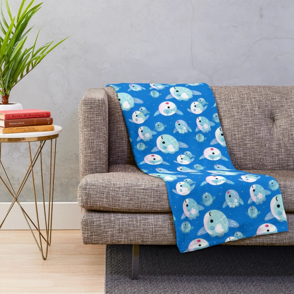 Soft and Cuddly Sunfish Plush Blanket for Dreamy Ocean Vibes