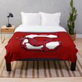Suny Cortland Red Dragons Plush Blanket