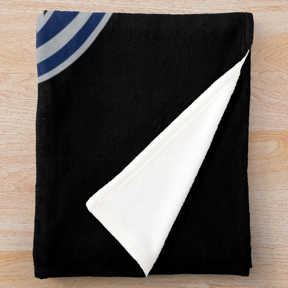SUNY Maritime-inspired plush blanket with college logo