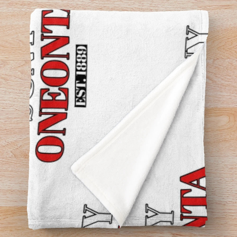 SUNY Oneonta Red Dragons Plush Blanket