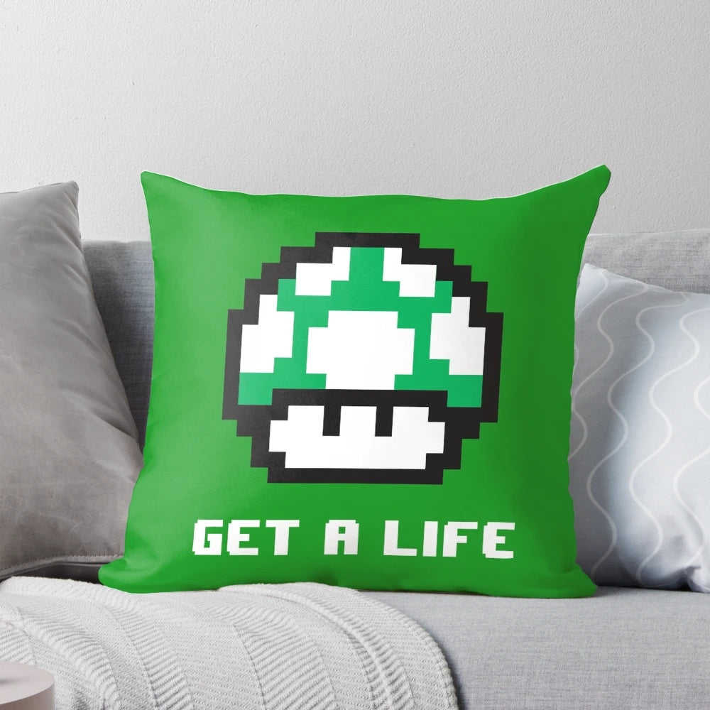 Soft, plush pillow featuring the iconic Super Mario characters