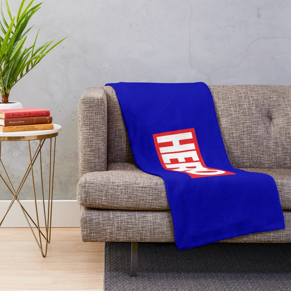 Plush blanket featuring a superhero design, ideal for Marvel fans and cosplayers