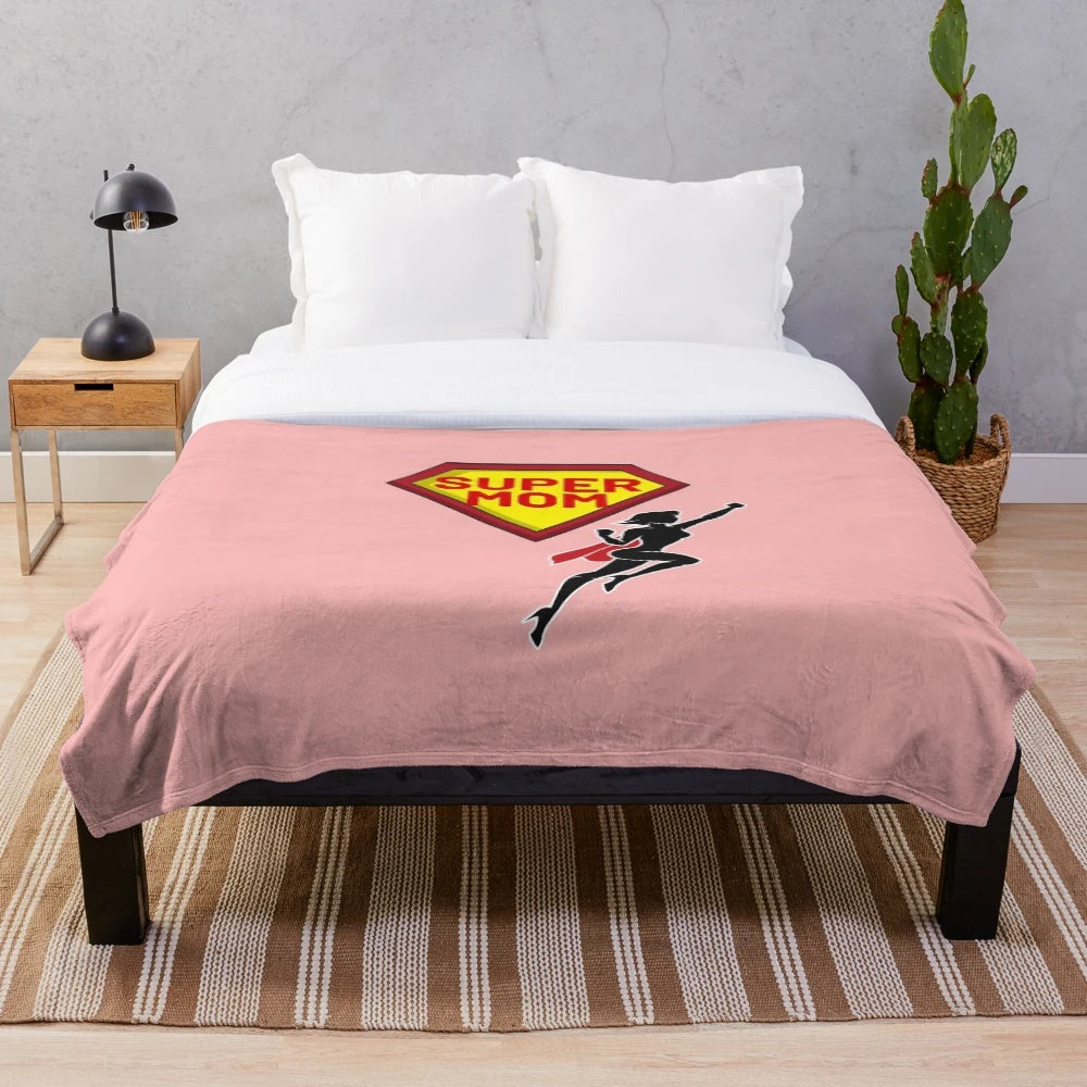 Supermom Plush Blanket - Soft and Cozy Comfort for Busy Moms