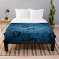 Soft and warm supernatural-themed plush blanket