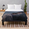 Warm plush blanket with supernatural fan art design
