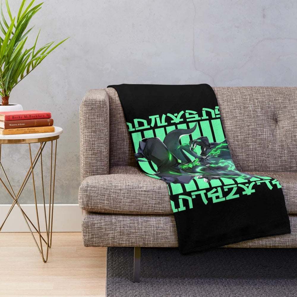 Susanoo-themed plush blanket, featuring the iconic character from the BlazBlue video game series