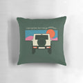 Cream-colored Suzuki Jimny-themed decorative pillow, perfect for Jimny enthusiasts and 4x4 fans.