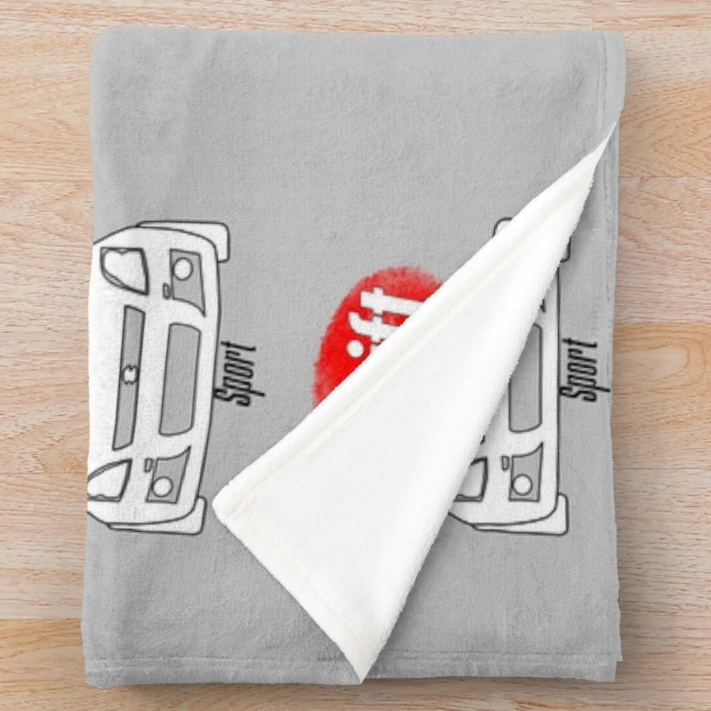 Suzuki Swift Sport inspired plush blanket for car lovers