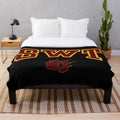 Soft plush blanket with Texas State University logo